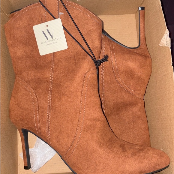 Worthington Womens Styler Stiletto Heel Bootie - Picture 2 of 6